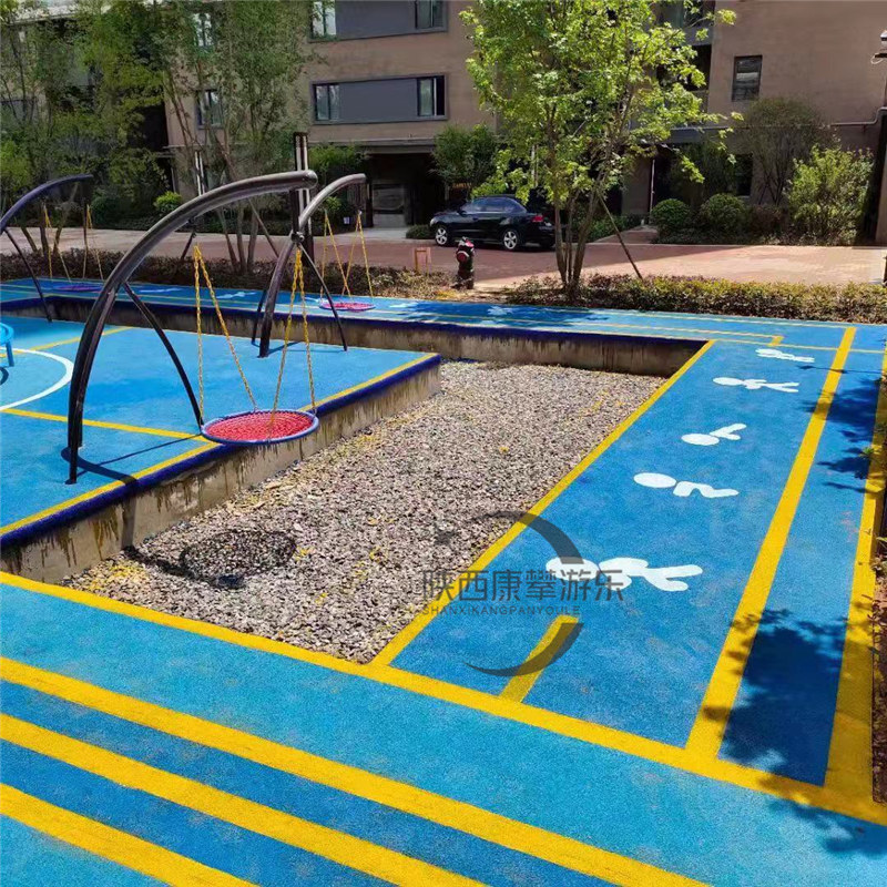 小區(qū)戶外EPDM彩色塑膠地面